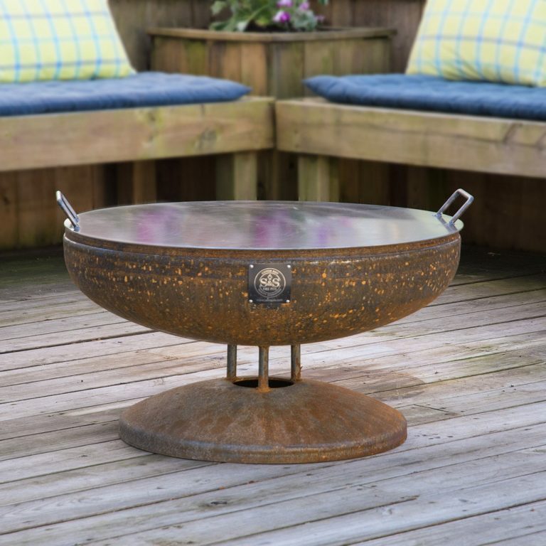 30" Handcrafted Snuffer Lid for Fire Pit Custom Fire Pits Unique