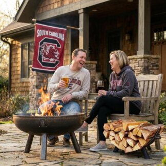 30” Elliptical Fire Pit on Legs