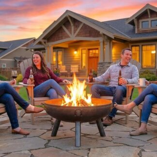 36” Elliptical Fire Pit on Legs