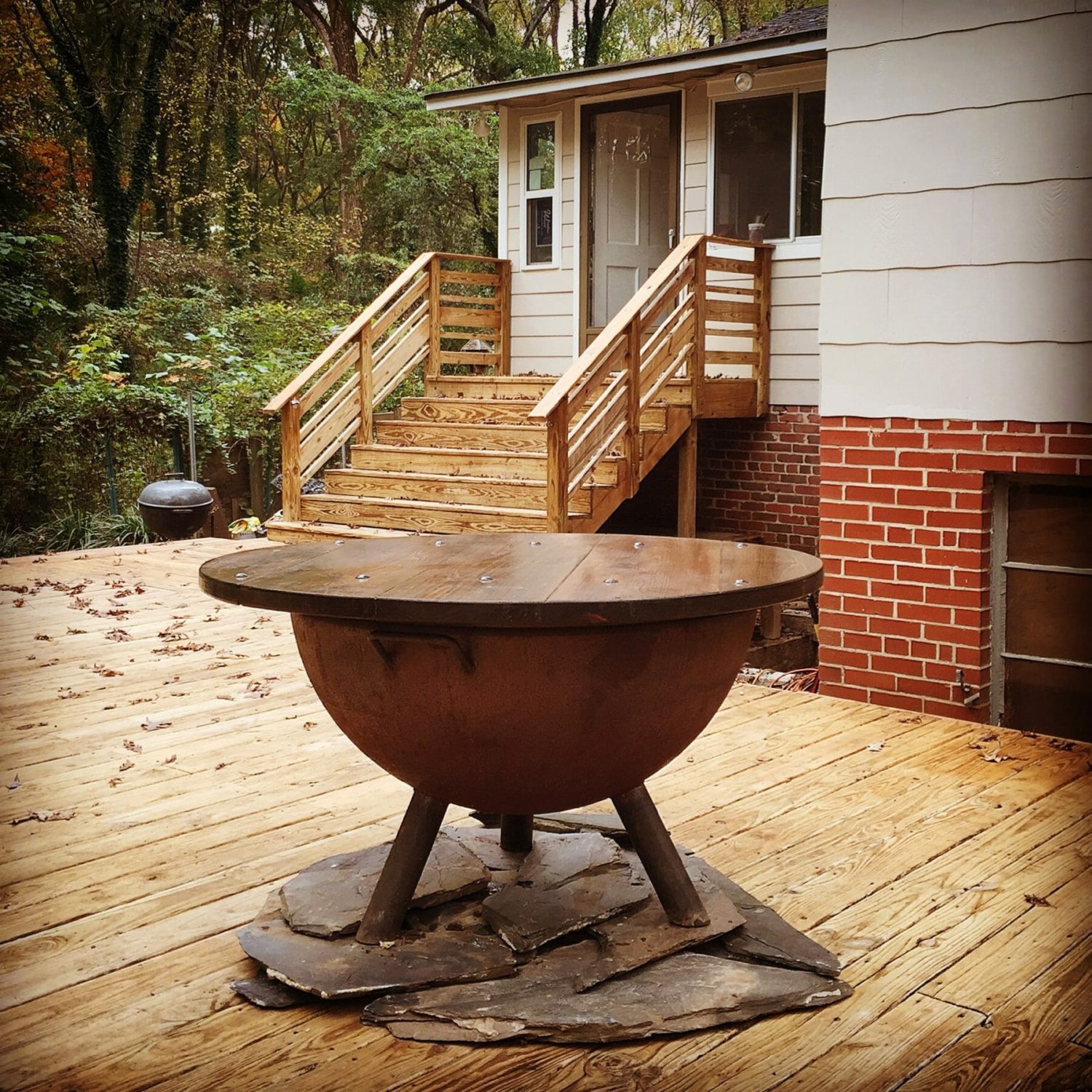 Can I Safely Use a S&S Fire Pit on My Deck? - S&S Fire Pits - Our Steel