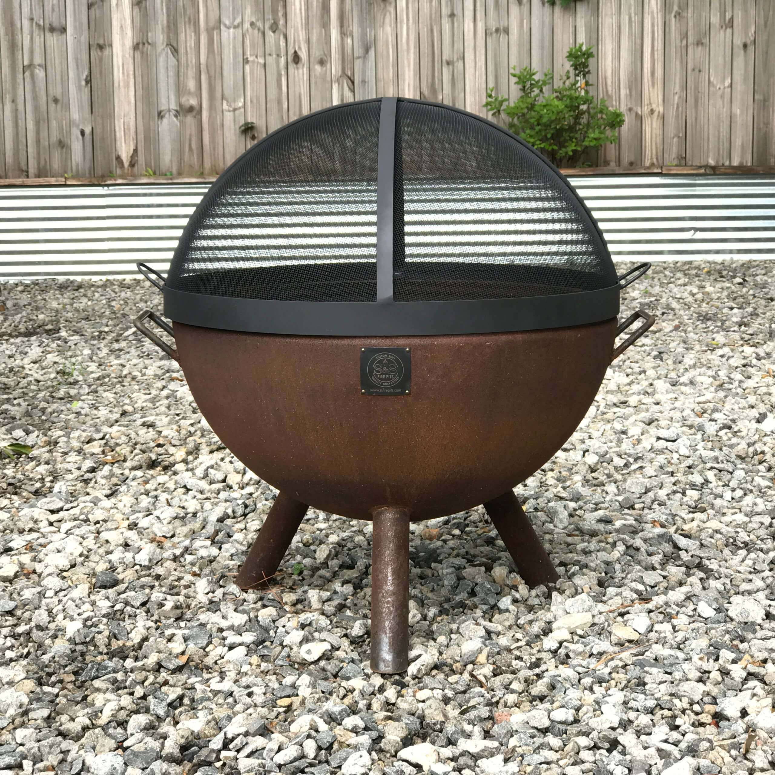 42 Dome Lift Off Fire Pit Screen - Stainless Steel