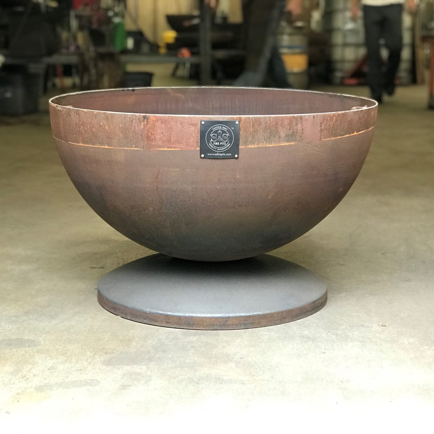 30 Inch Round Fire Pit On D Base, Metal Base For Fire Pit
