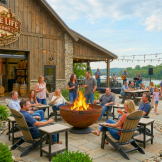 41” Hemisphere Fire Pit on Flanged Base