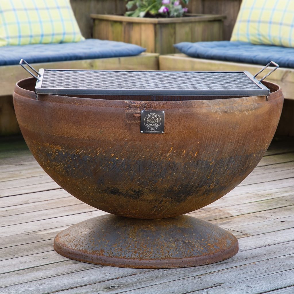 41" Heavy Duty Handcrafted Fire Pit Cooking Grate Custom Fire Pits