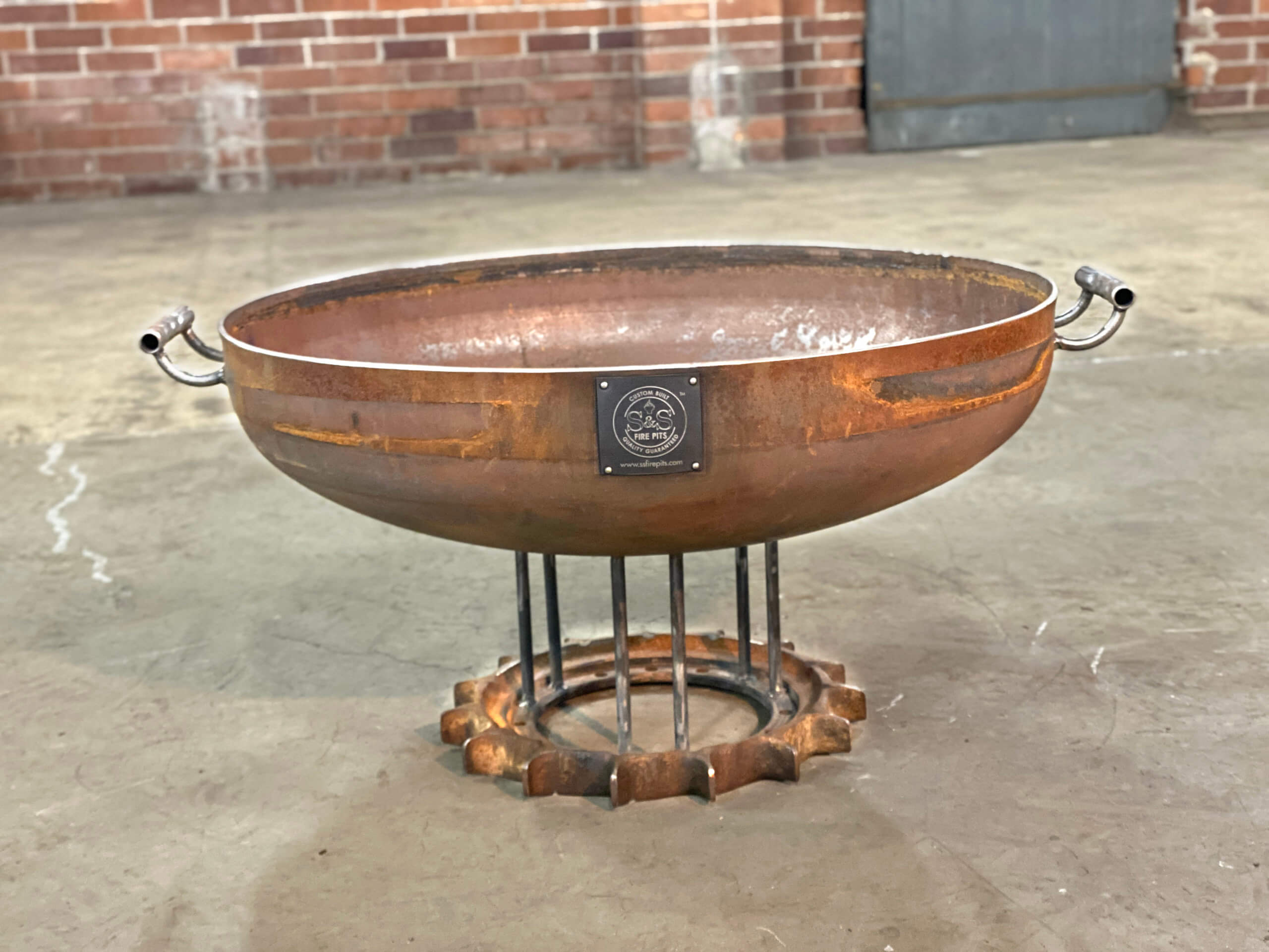 elliptical one off fire pit