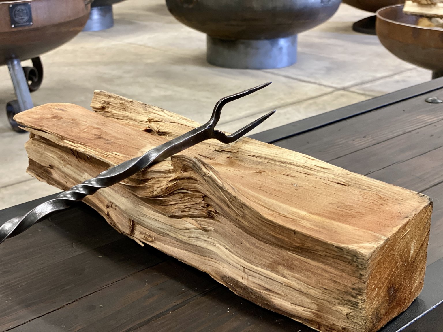 Carbon Steel Handcrafted Cooking Tool Set Custom Fire Pit Cooking