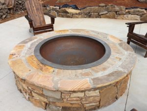 Custom Steel Fire Pit Insert 