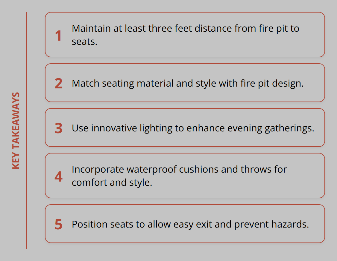 Key Takeaways - Fire Pit Seating Arrangements [Beginner's Guide]