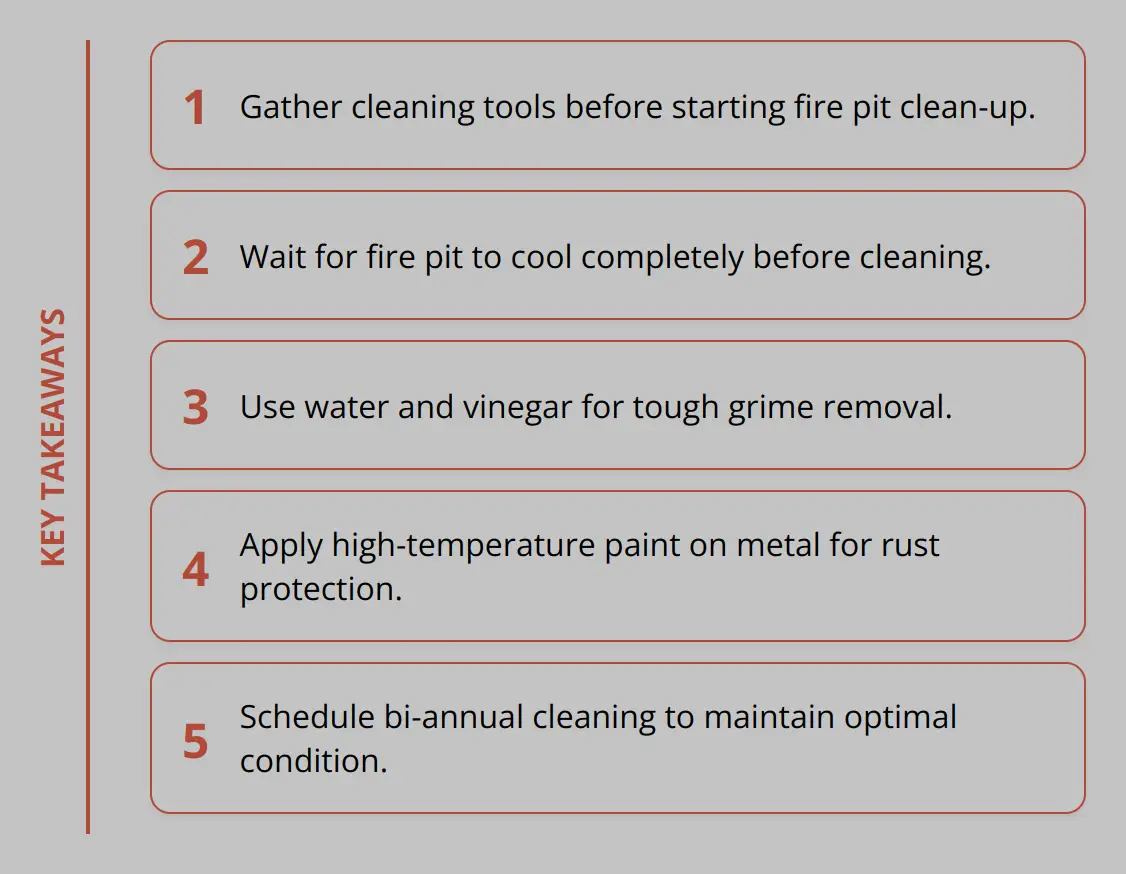 Key Takeaways - How To Clean Up Your Fire Pit Efficiently