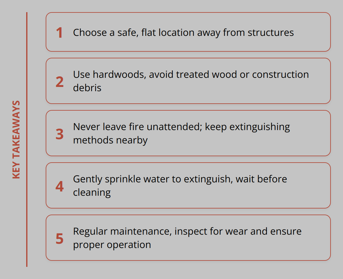 Key Takeaways - Outdoor Fire Safety Tips: Best Practices