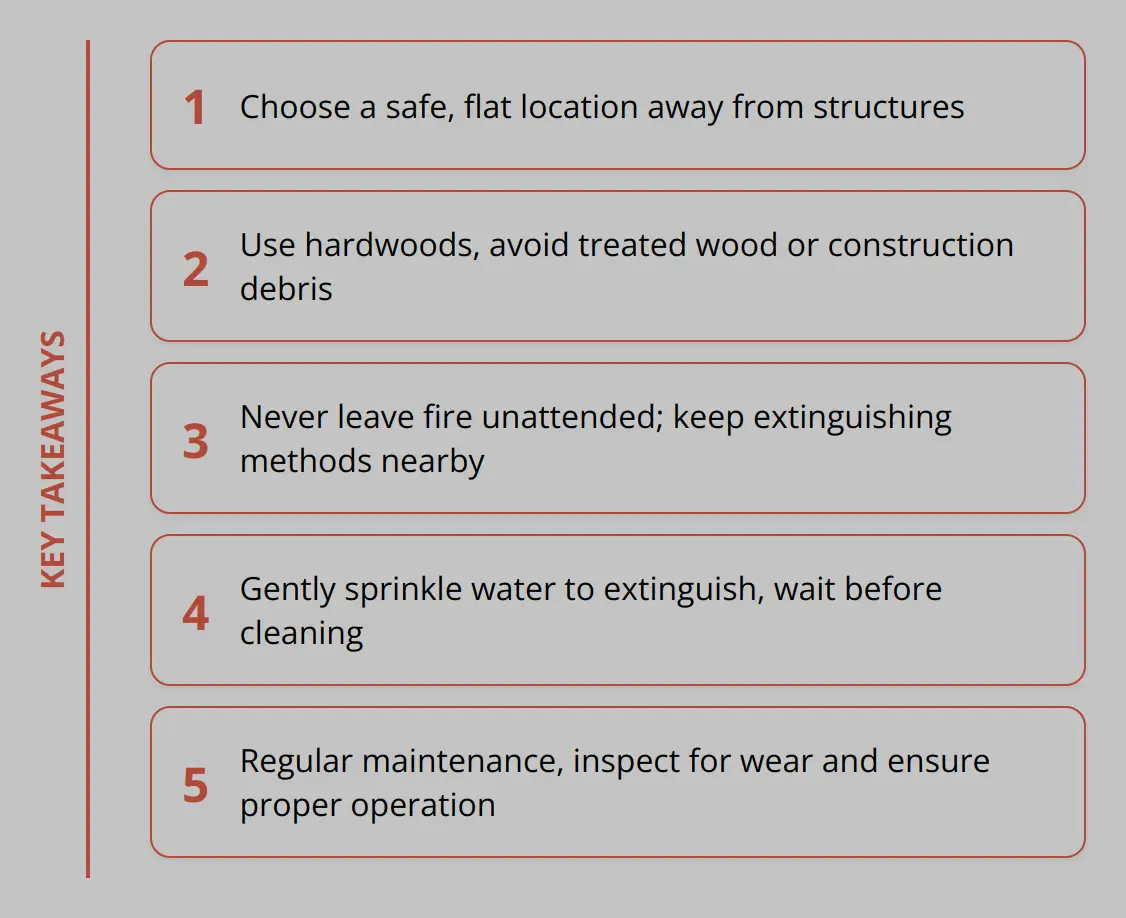 Key Takeaways - Outdoor Fire Safety Tips: Best Practices
