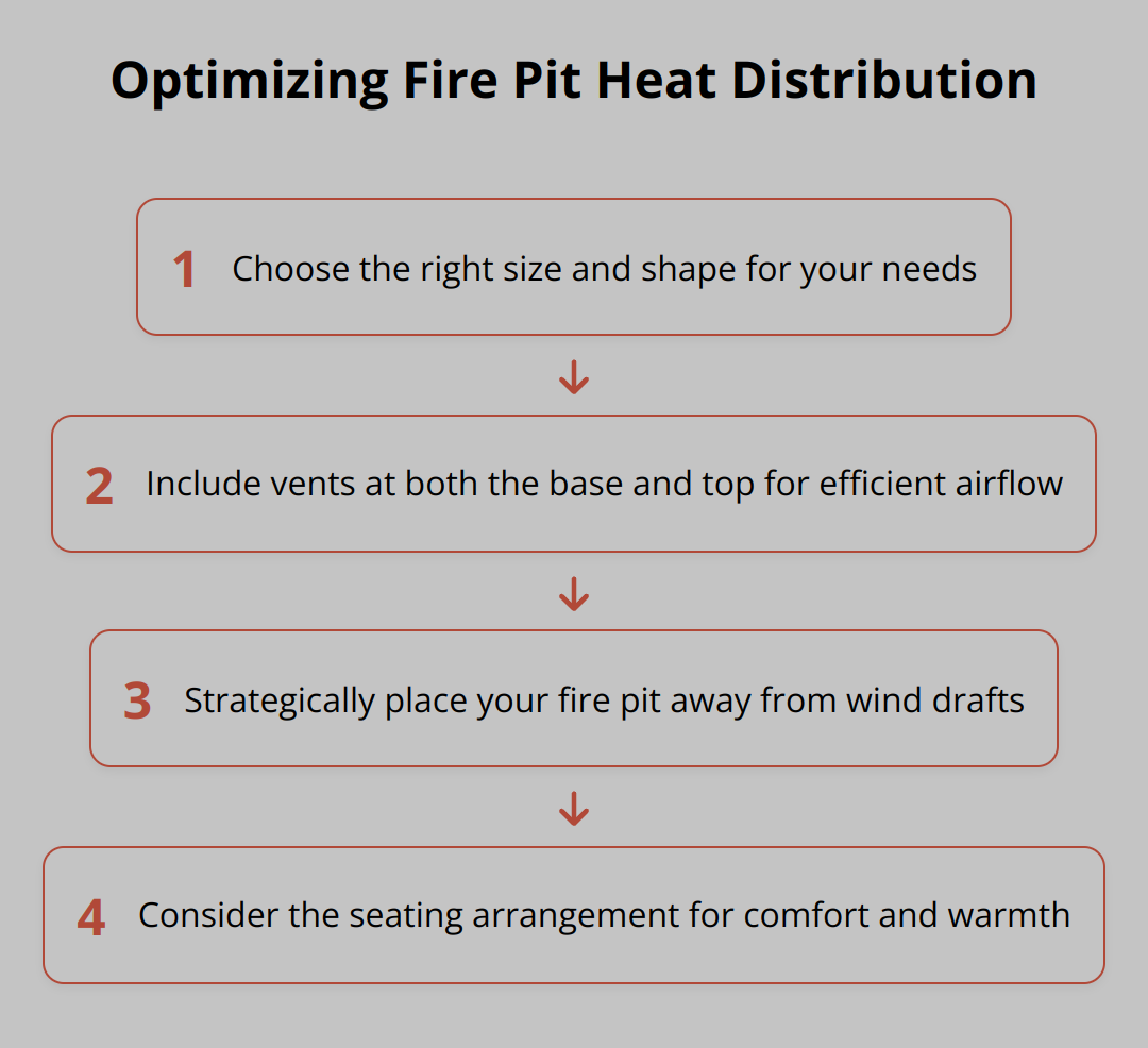 Flow Chart - Optimizing Fire Pit Heat Distribution