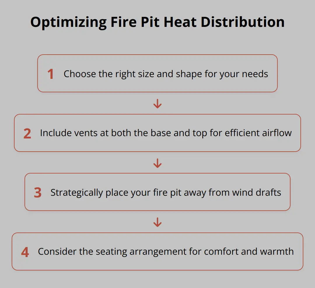 Flow Chart - Optimizing Fire Pit Heat Distribution