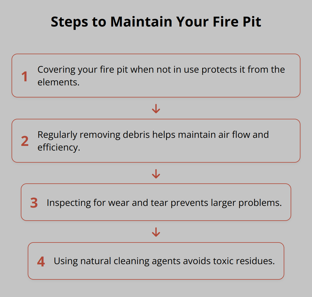 Flow Chart - Steps to Maintain Your Fire Pit