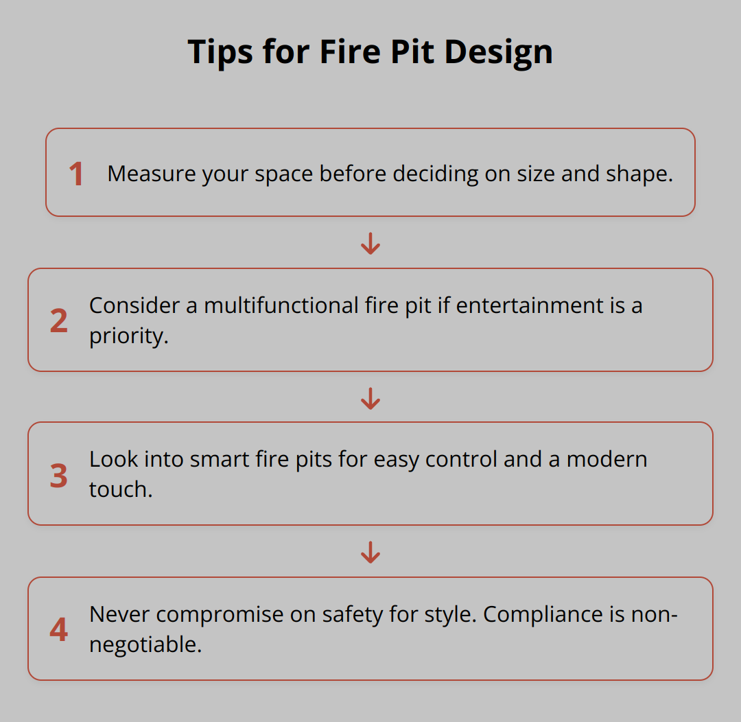 Flow Chart - Tips for Fire Pit Design