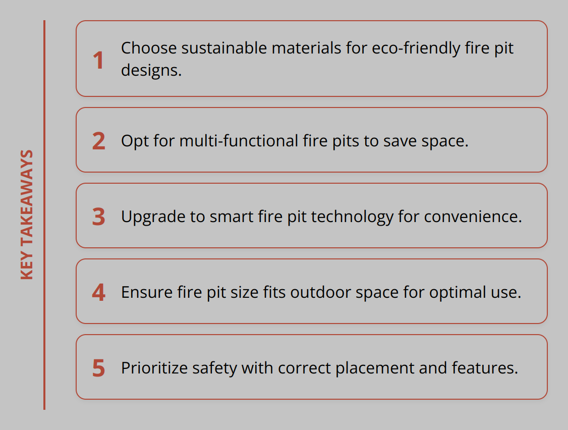 Key Takeaways - Fire Pit Design Trends: What You Need to Know