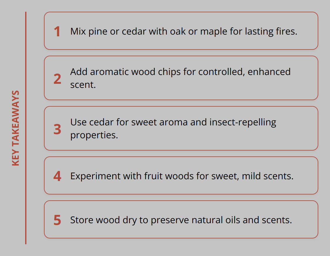 Key Takeaways - How to Choose Aromatic Woods for Your Fire Pit