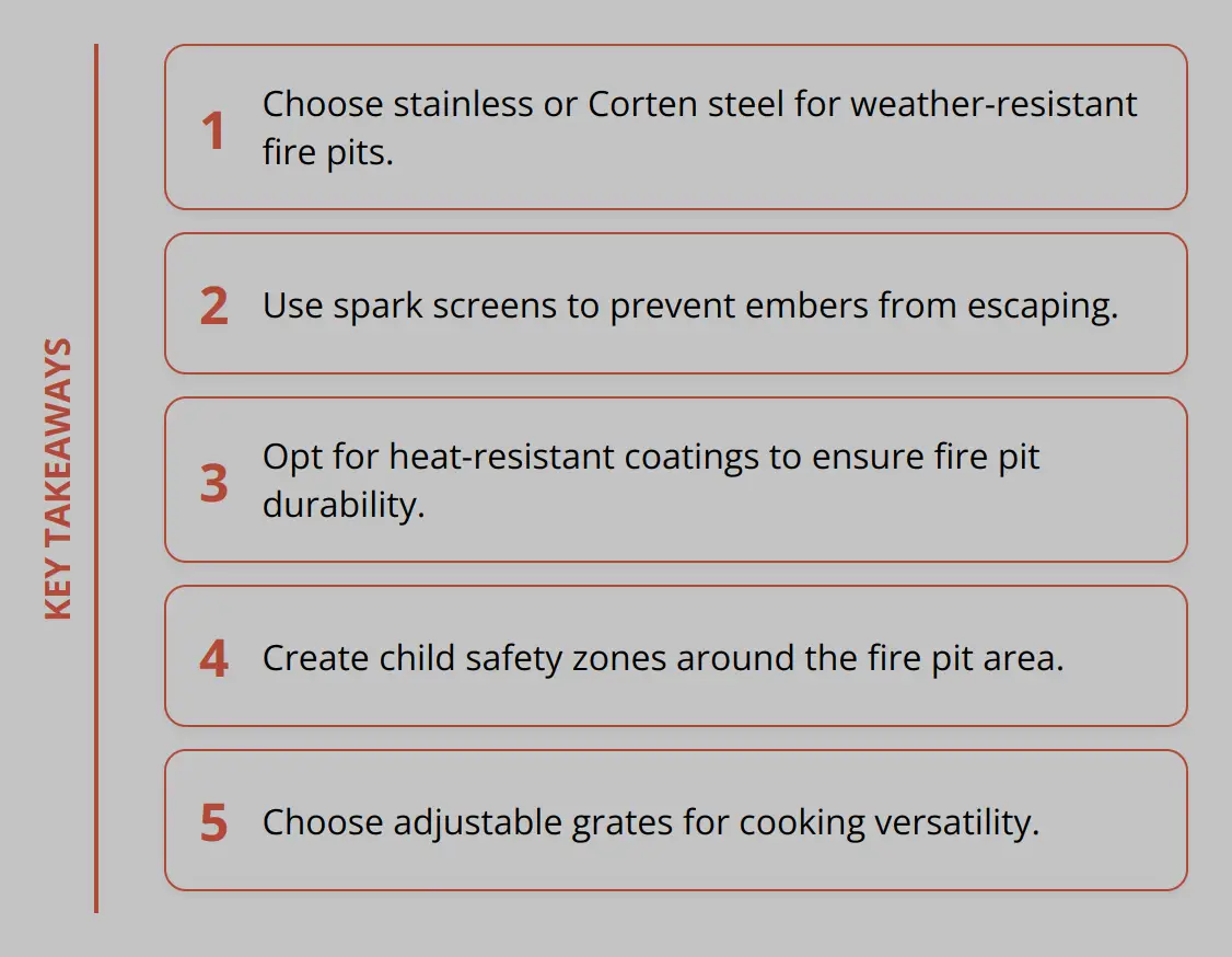 Key Takeaways - Modern Fire Pit Features: What You Need To Know