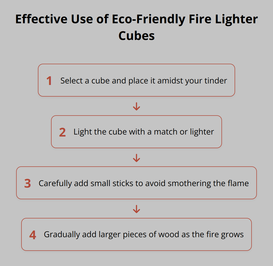 Flow Chart - Effective Use of Eco-Friendly Fire Lighter Cubes