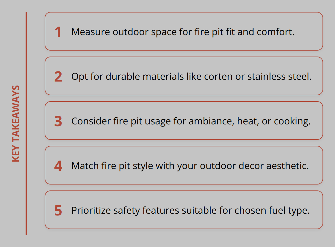 Key Takeaways - Why Artisan Fire Pit Creations Are Worth the Investment