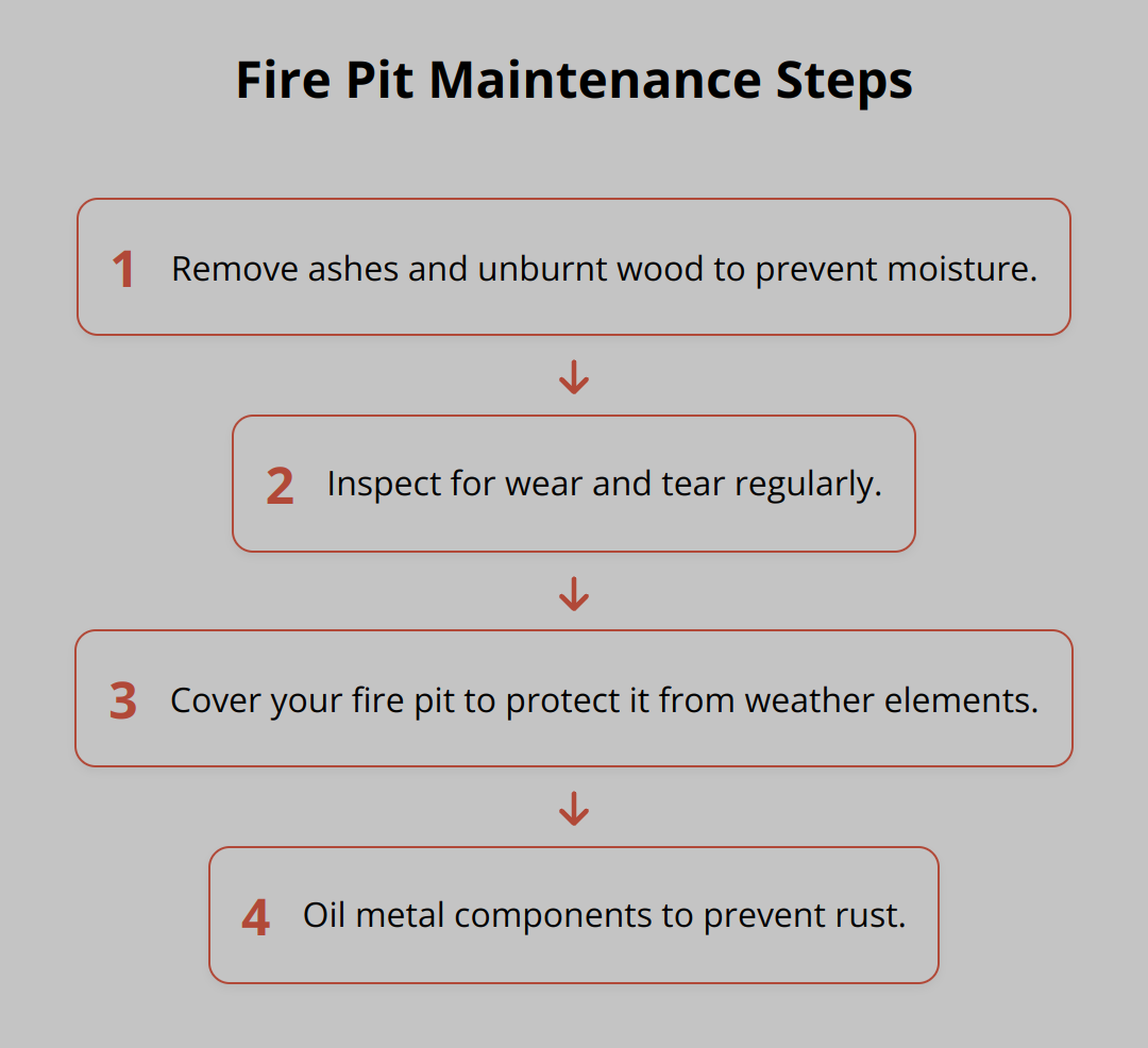 Flow Chart - Fire Pit Maintenance Steps