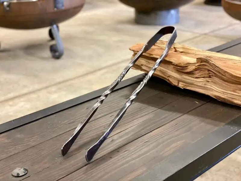 Carbon Steel Cooking Tongs Overall Scaled