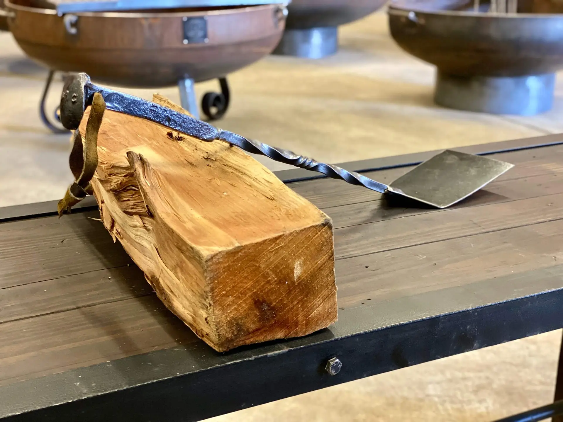 Carbon Steel Spatula Scaled