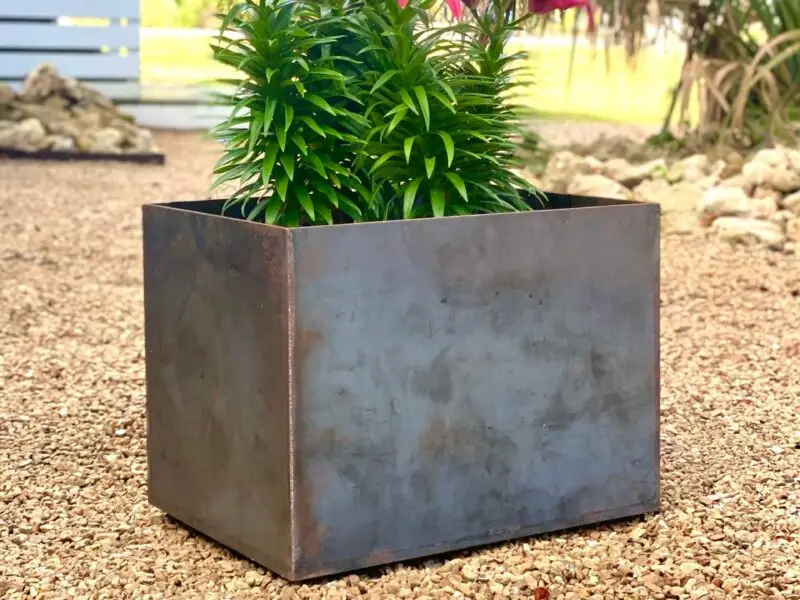 Corten Planter Box 16x12x12